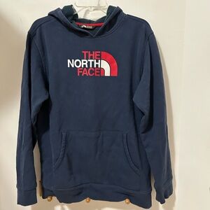 Boy’s XL The North Face Navy Blue Hoodie with Logo